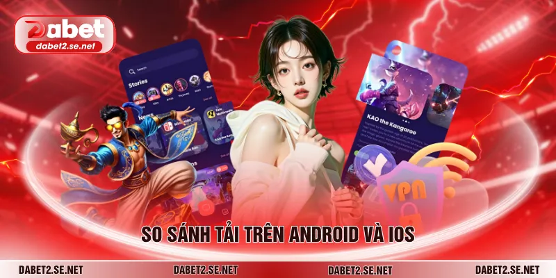 So sánh tải trên android và ios